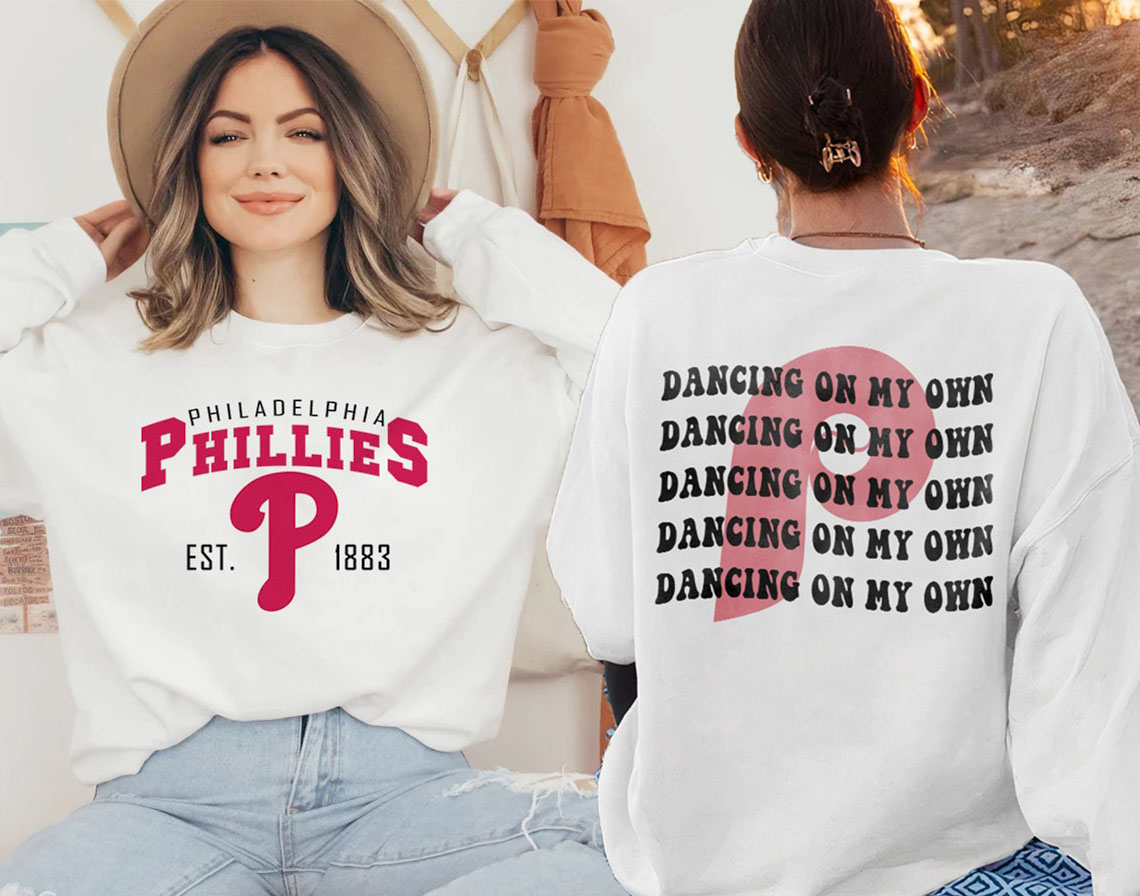 Vintage Philadelphia Phillies Sweater, Phillies EST 1883, Baseball 2022 -  Happy Place for Music Lovers