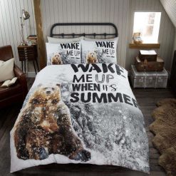 3D Bear Wake Me Up When It’s Summer Bedding Sets