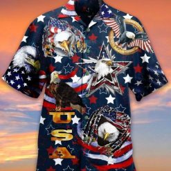 4th Of July Independence Day American Eagle Hawaiian Shirt