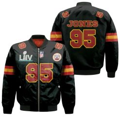 95 Chris Jones Kannas City 1 Jersey Inspired Style Bomber Jacket