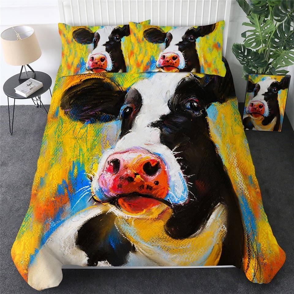 Acrylic Painted Cows Bedding Sets