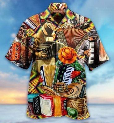 Amazing Accordion Hawaiian Shirt