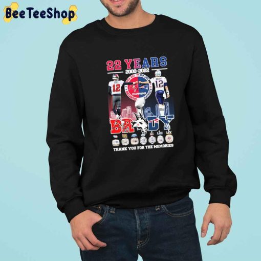 2000-2022 Thank You For The Memories Tom Brady Football Player Unisex Sweatshirt