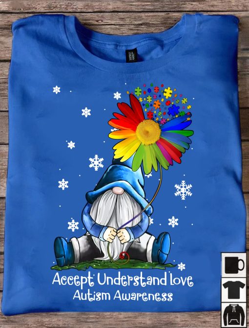 Accept Understand Love Autism Awareness T-Shirt