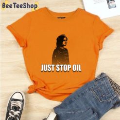 Black And White Just Stop Oil Unisex T-Shirt