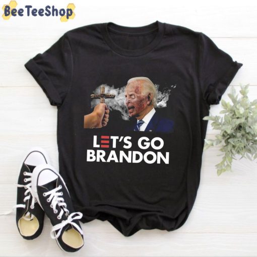 Christ Cross Against Biden Zombie Let’s Go Brandon Unisex T-Shirt