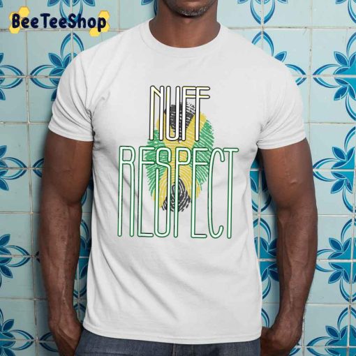 Jamaican Flag With Art Text Nuff Respect Unisex Sweatshirt