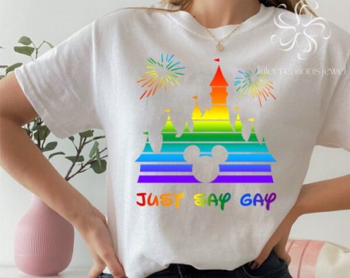 Just Say Gay Disney Protect LGBTQ+ Kids Unisex T-Shirt