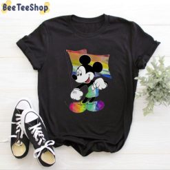 LGBT Flag Mickey Mouse Disney Shirt 1 black