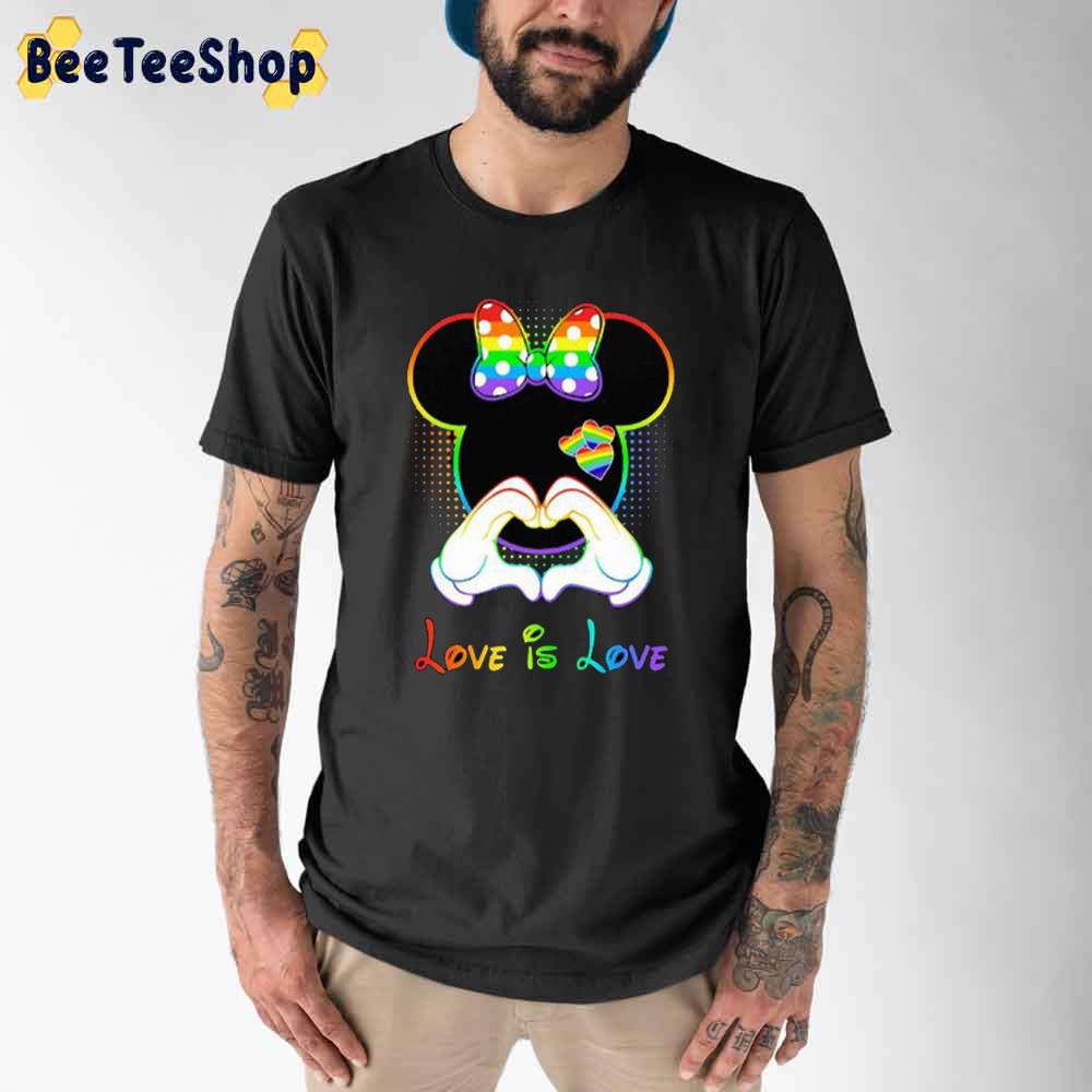 Love Is Love Heart Minnie Mouse Disney LGBT Unisex T-Shirt