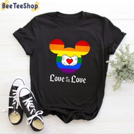 Love is Love Mickey Mouse Disney LGBT Unisex T-Shirt