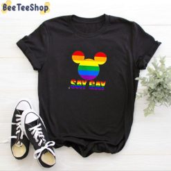 Mickey Mouse Disney Say Gay LGBT Unisex T-Shirt