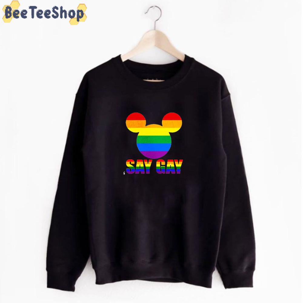 Mickey Mouse Disney Say Gay LGBT Unisex T-Shirt