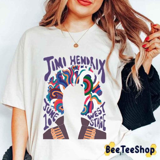 West Stage Jimi Hendrix Unisex T-Shirt