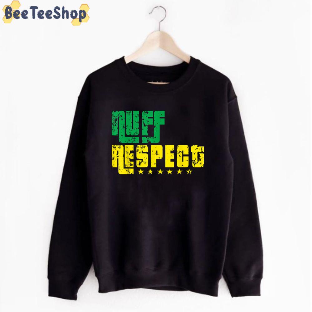 Yellow And Green Grunge Nuff Respect Unisex T-Shirt