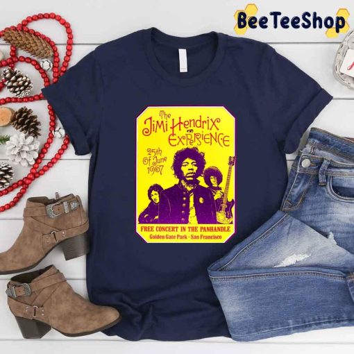 Yellow Purple Style Jimi Hendrix Unisex T-Shirt