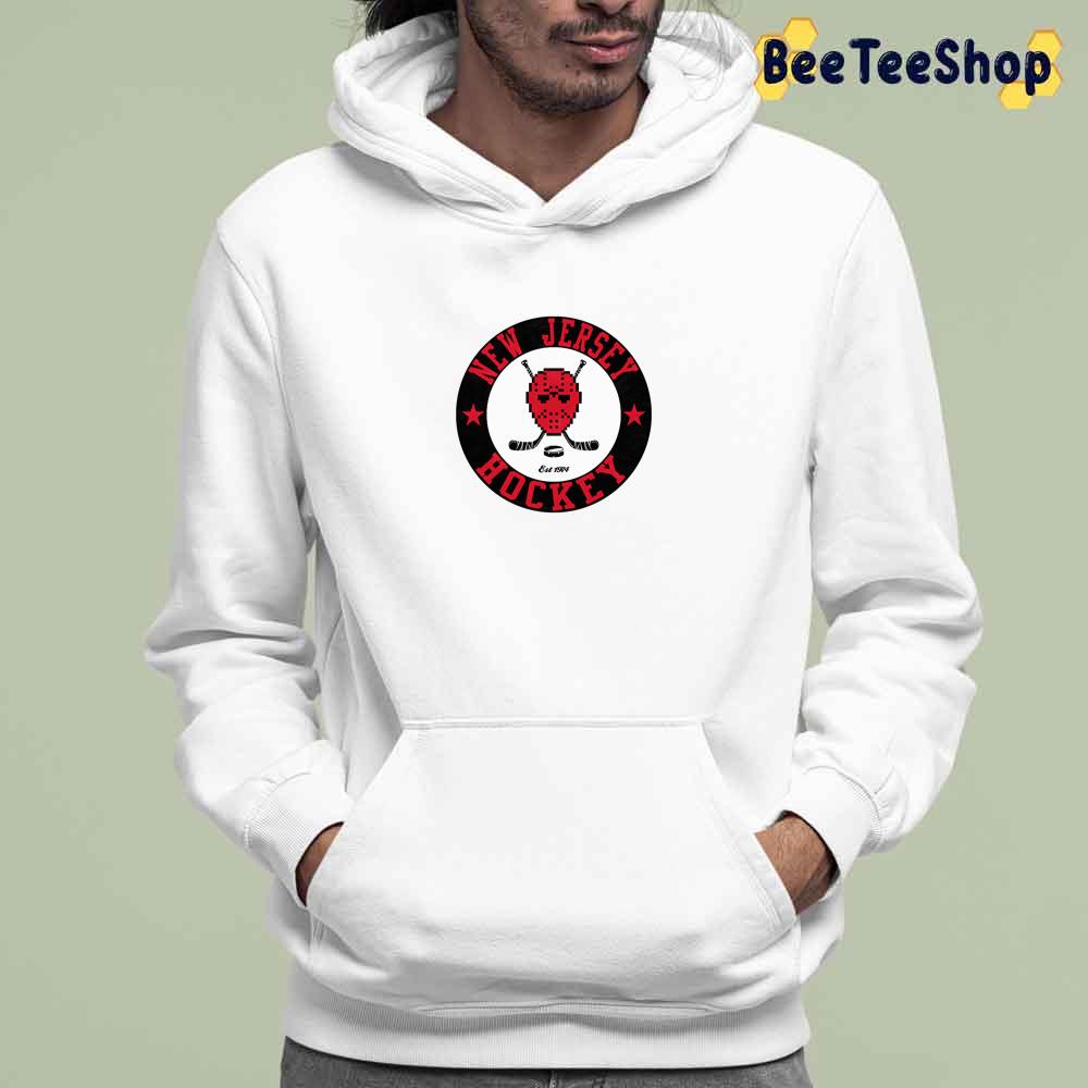 Black And Red Logo Design New Jersey Devils Hockey Unisex Sweatshirt