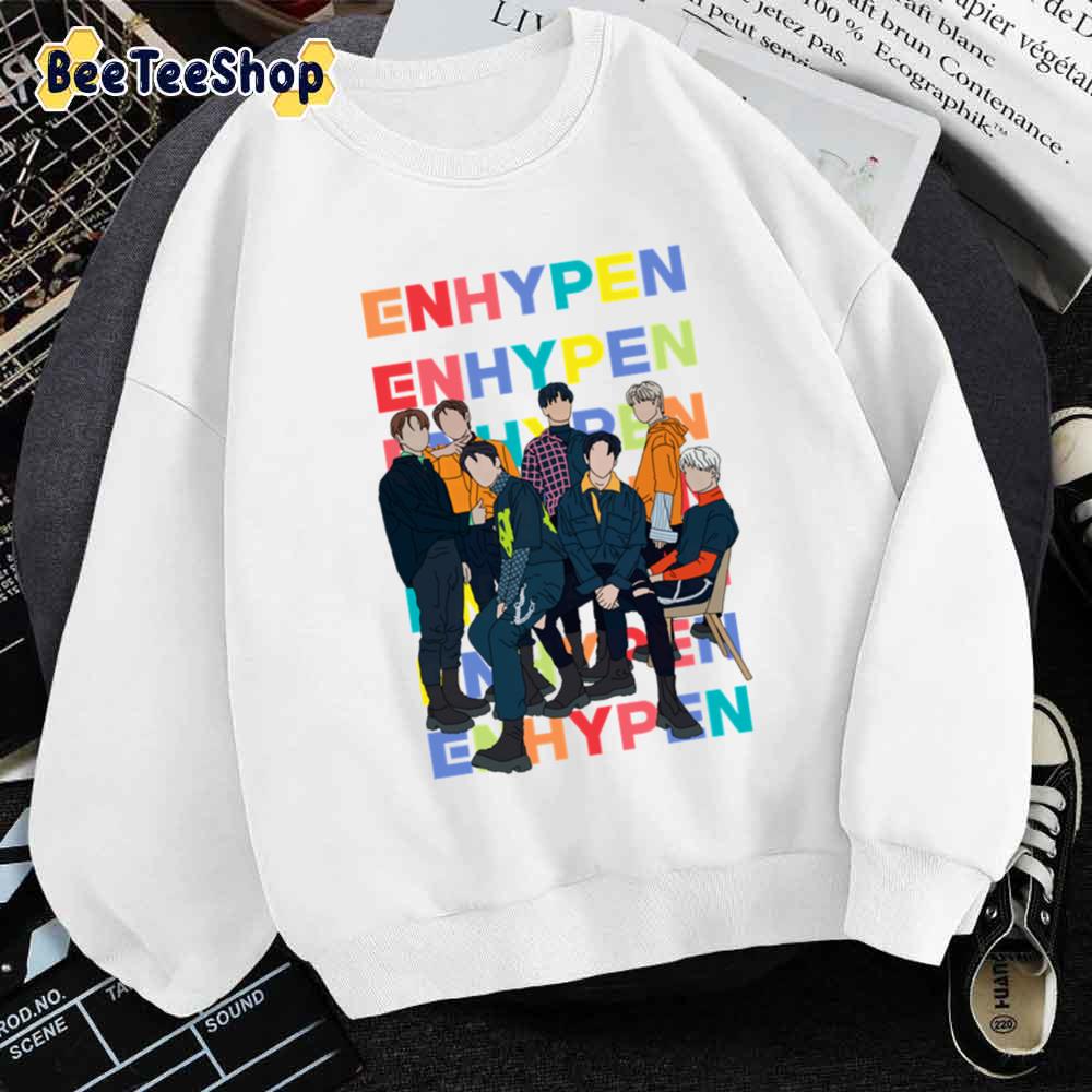 Cartoon Boy Band Enhypen Kpop Unisex Sweatshirt