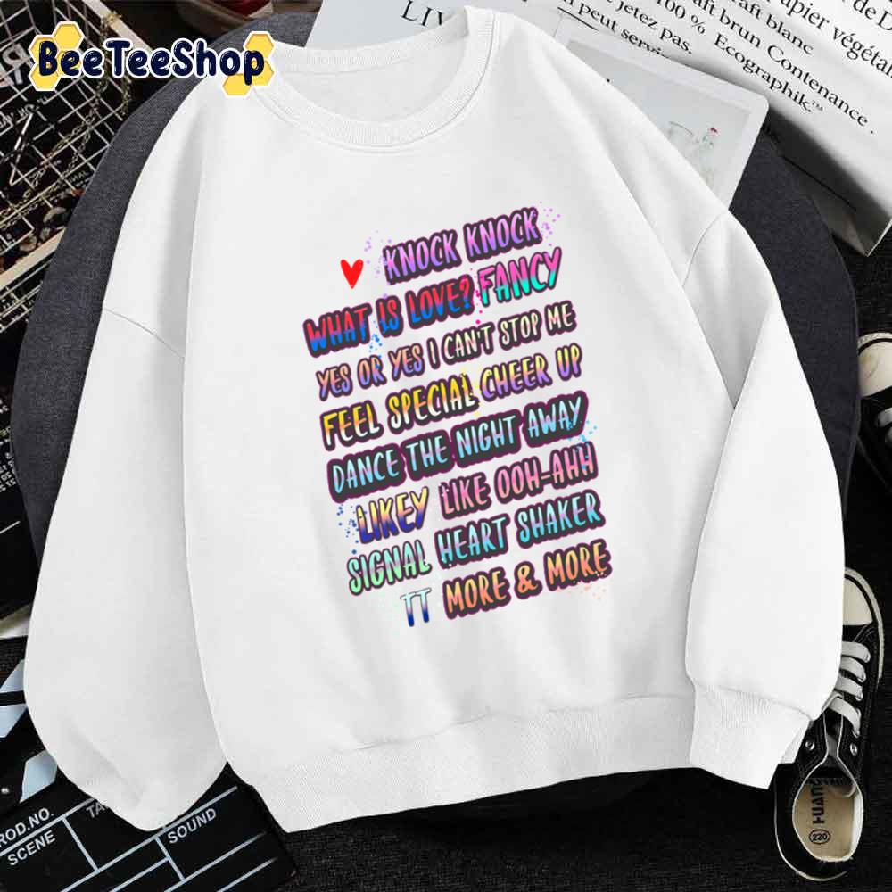 Color Title Design Twice Kpop Unisex Sweatshirt