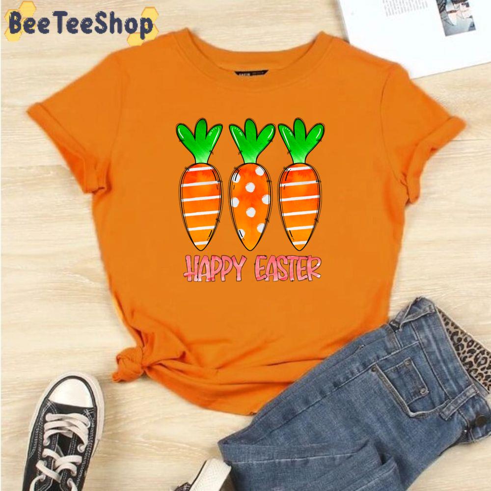 Cute Orange Carrots Easter Day Unisex T-Shirt