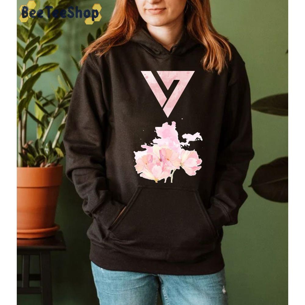 Floral Watercolor Seventeen Kpop Unisex Sweatshirt