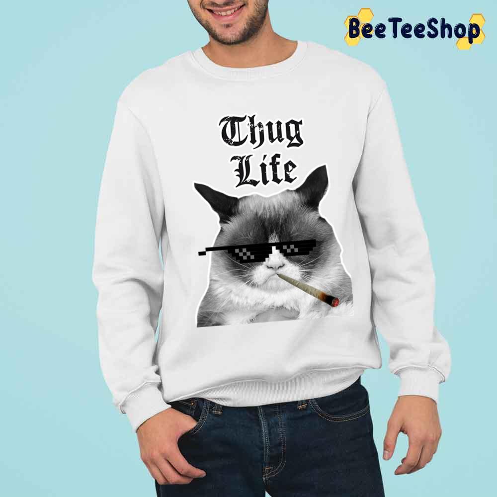 Funny Cat Thug Life Unisex T-Shirt