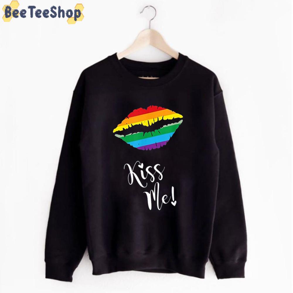 LGBT Lip Kiss Me Unisex T-Shirt