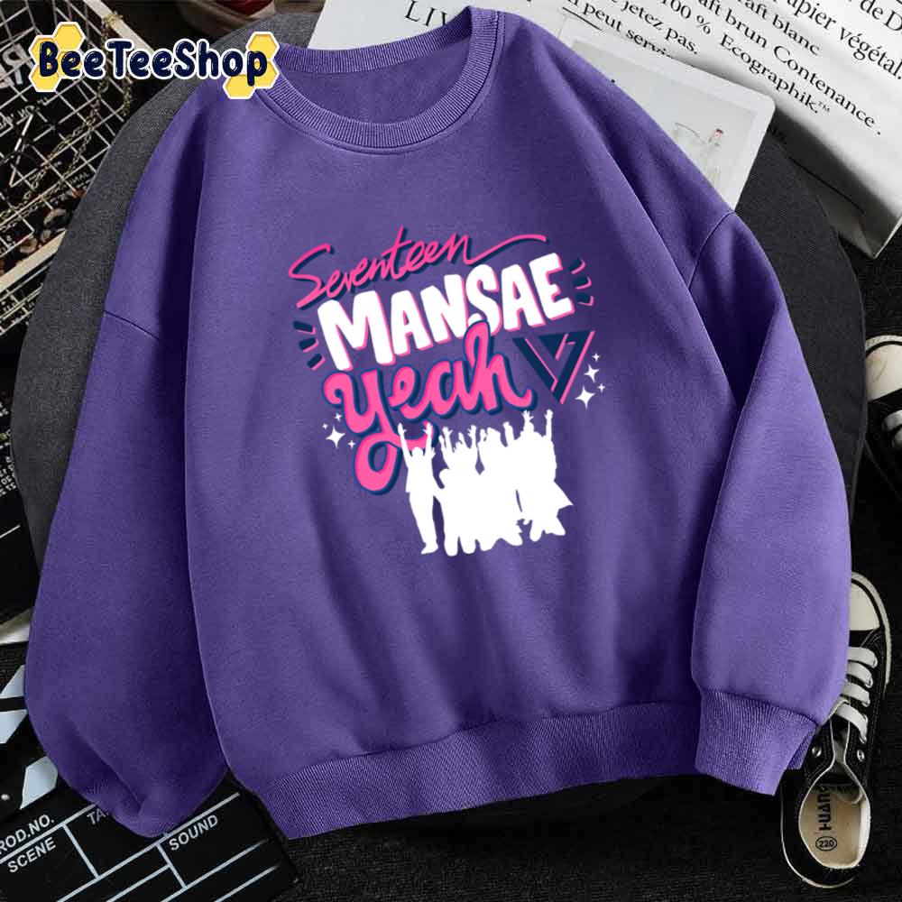 Mansae Art Text Design Seventeen Kpop Unisex Sweatshirt