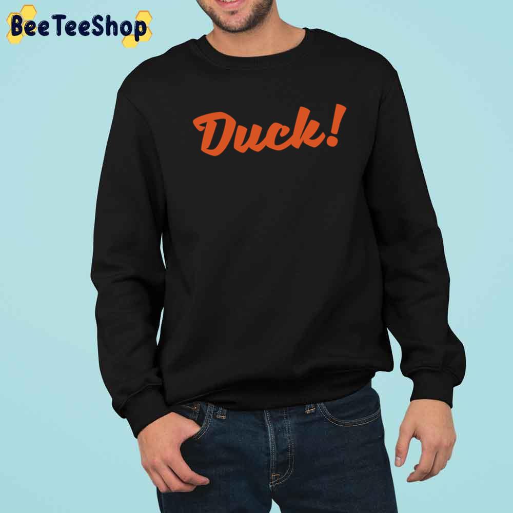 Orange Text Anaheim Ducks Hockey Unisex T-Shirt