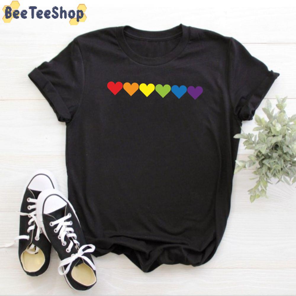 Pride Hearts LGBT Unisex T-Shirt