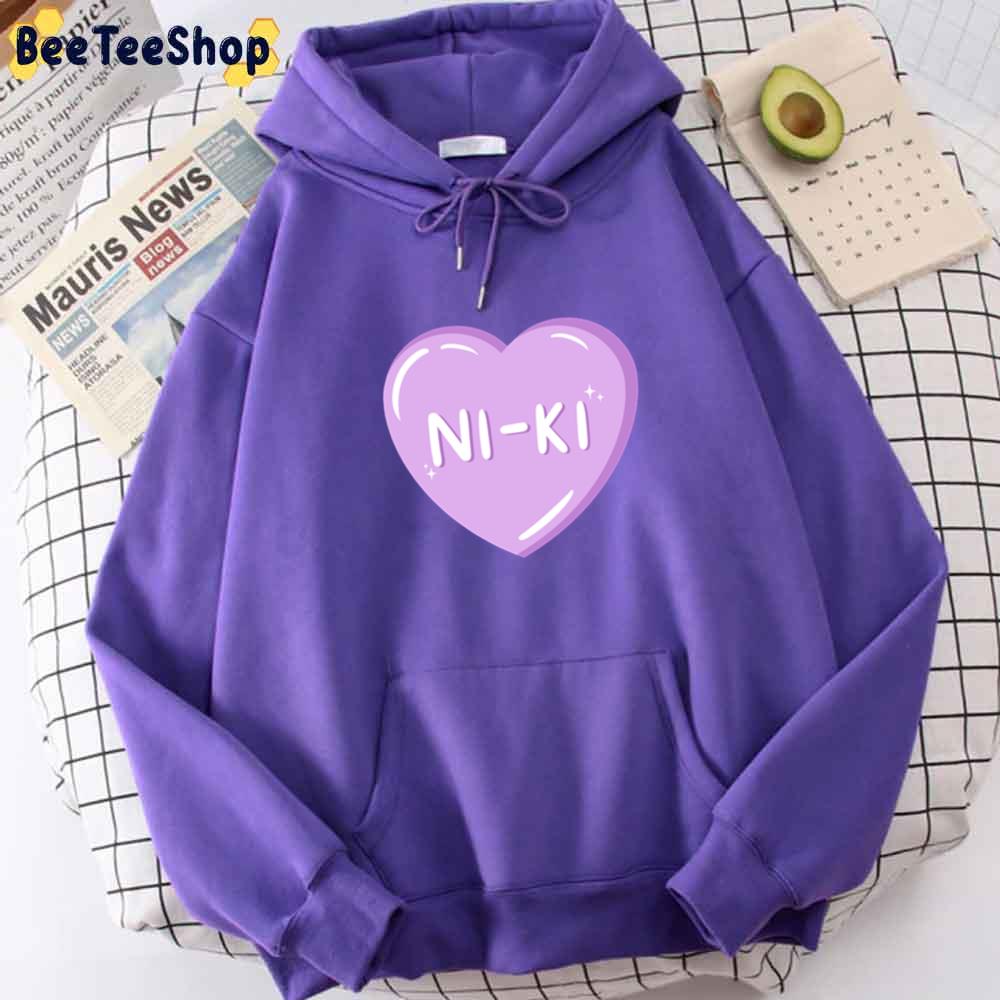 Purple Ni-Ki Heart Enhypen Kpop Unisex Hoodie