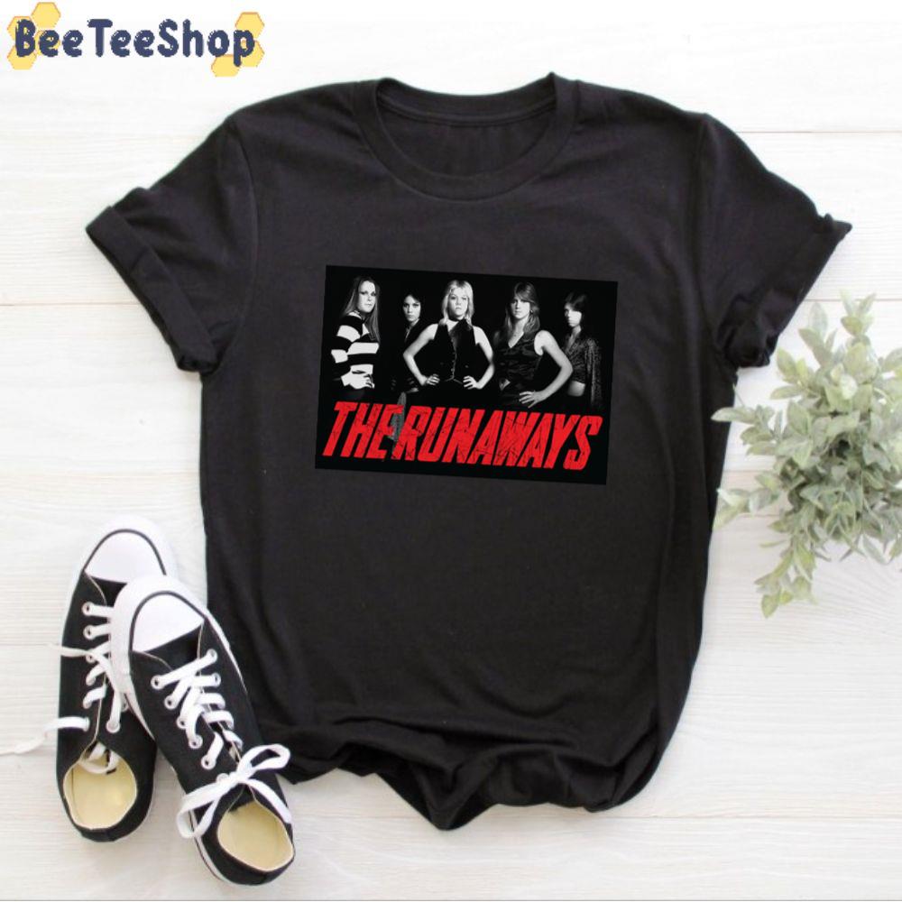 Red Txet Design The Runaways Joan Jett Unisex T-Shirt
