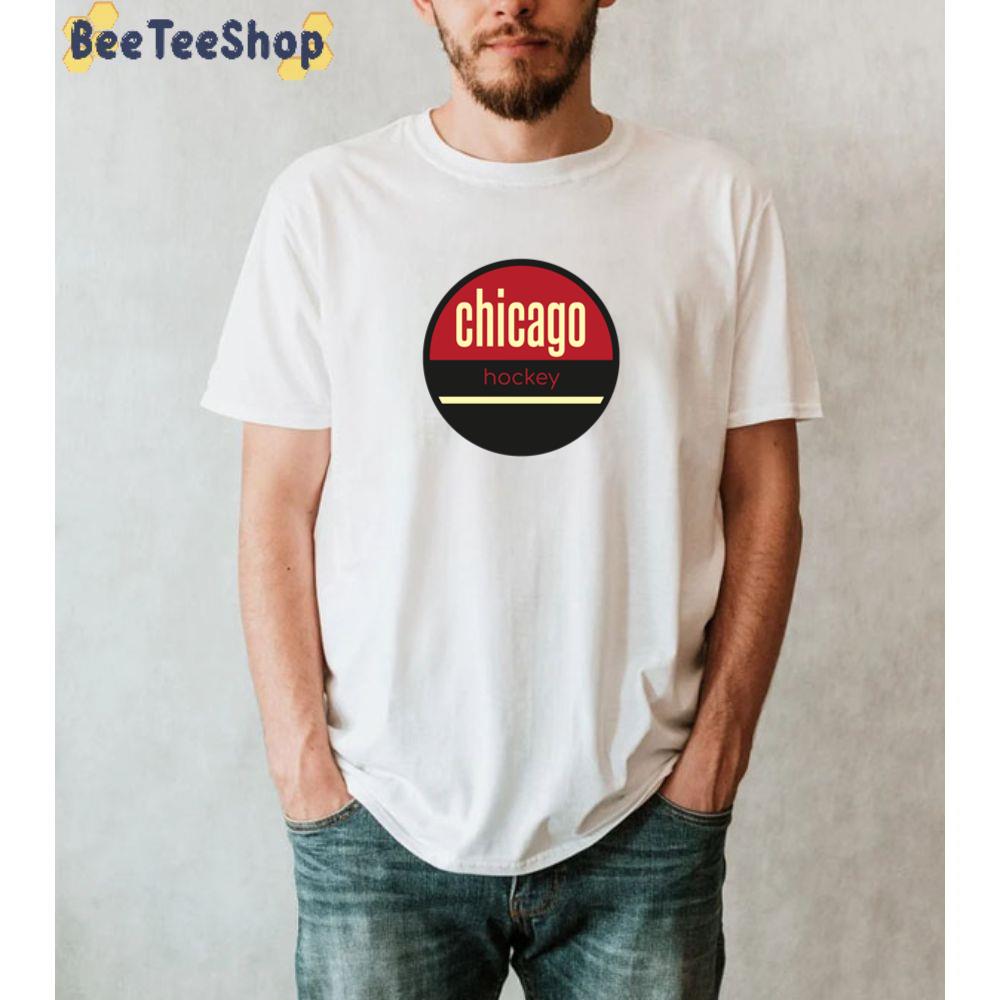 Retro Design Chicago Blackhawks Hockey Unisex T-Shirt