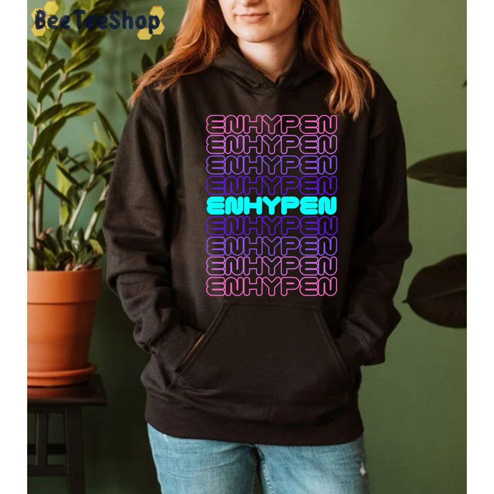 Retro Neon Style Enhypen Kpop Unisex Sweatshirt