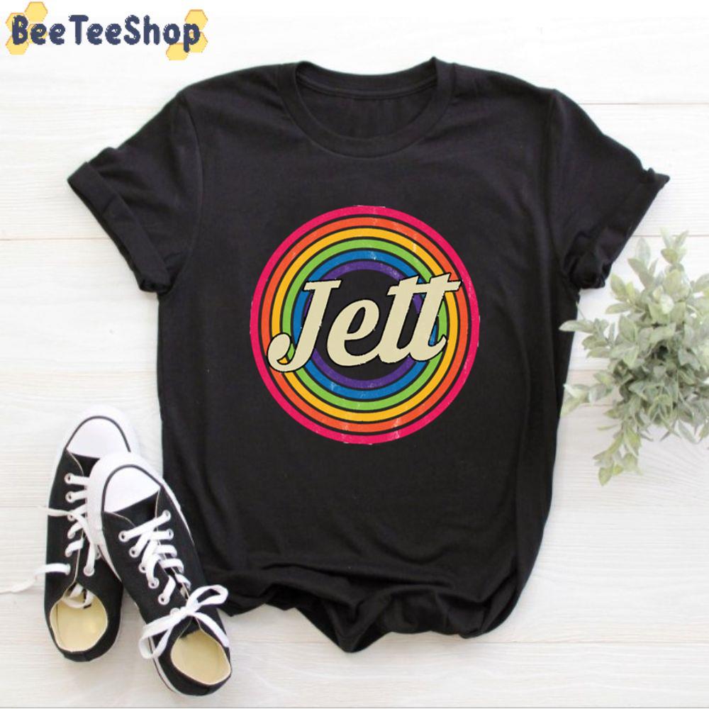 Retro Rainbow Joan Jett Unisex T-Shirt