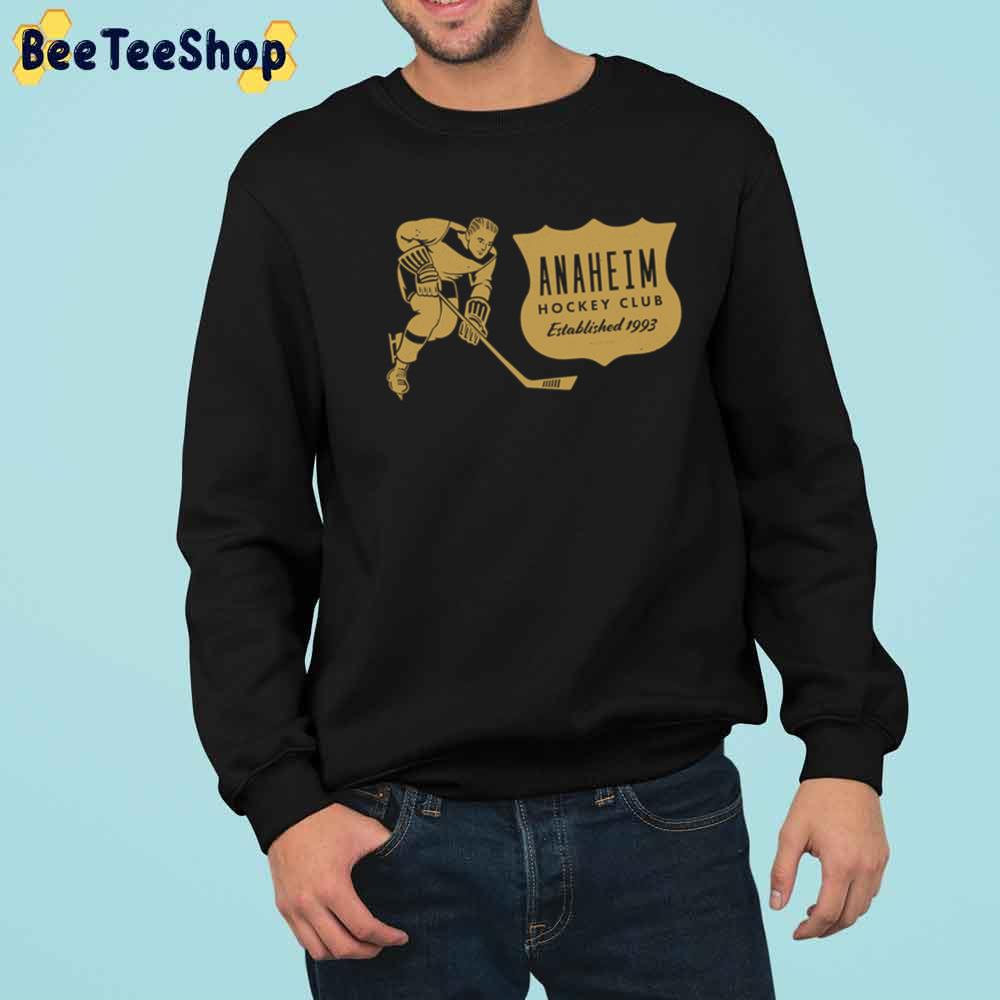 Vintage Gold Anaheim Ducks Hockey Unisex Sweatshirt