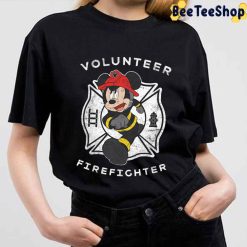 Vintage Disney Mickey Volunteer Firefighter Day Unisex T-Shirt