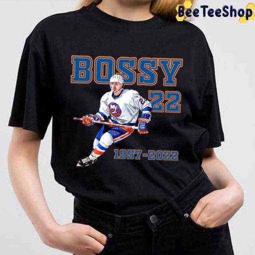 Number 22 Mike Bossy Hockey Rip 1957 – 2022 Unisex T-Shirt