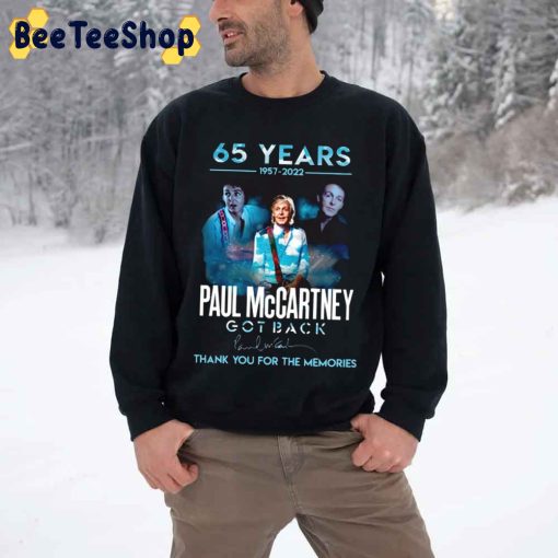 65 Years Thank You For The Memories 1957 2022 Paul McCartney Unisex T-Shirt