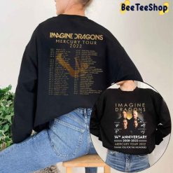Vintage Imagine Dragons Signature Mercury Tour 2022 Unisex Sweatshirt