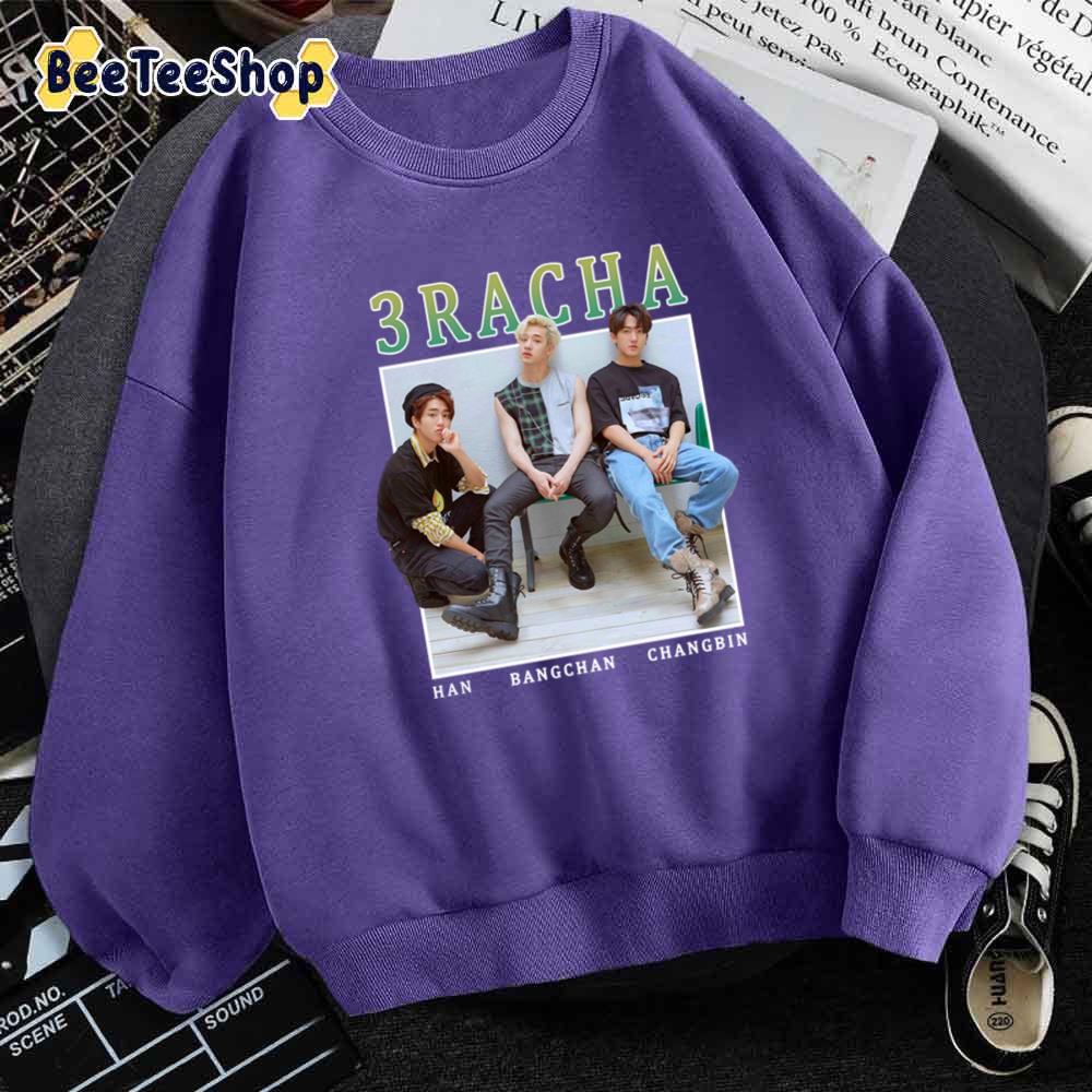 3racha Vintage Retro Band Style 90s Straykids Kpop Unisex Sweatshirt