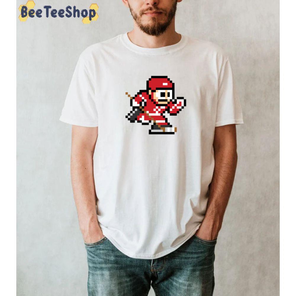 8bit Player Detroit Red Wings Hockey Unisex T-Shirt