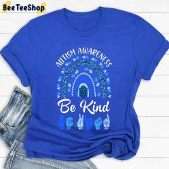 Be Kind Rainbow Leopard Autism Awareness Unisex T-Shirt