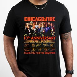 Thank You For The Memories Chicago Fire 10th Anniversary 2012 2022 Unisex T-Shirt