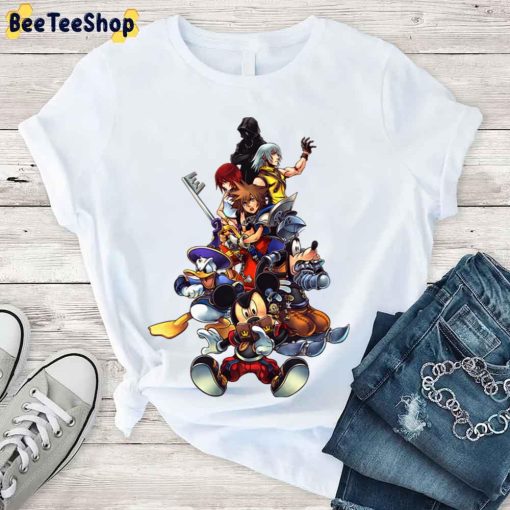 Cartoon Characters Kingdom Hearts 2 Squad Unisex T-Shirt