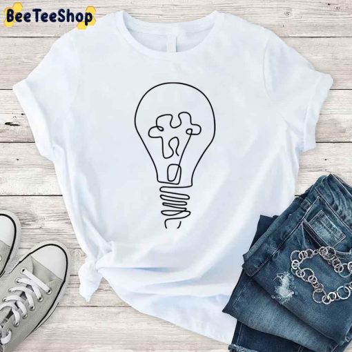 Cute Light For Autism Awareness Unisex T-Shirt