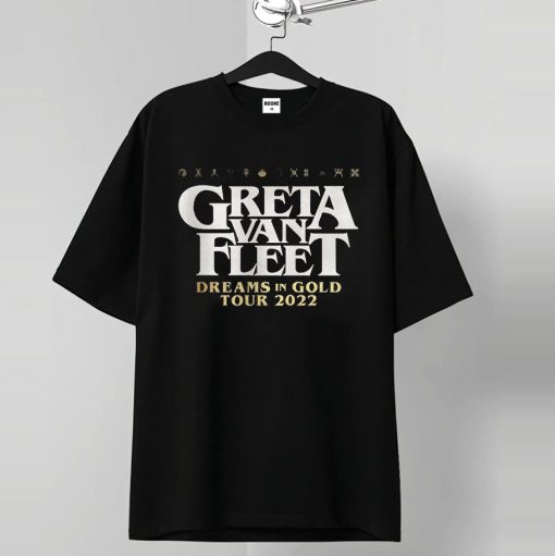 Greta Van Fleet Dreams in Gold Tour 2022 Unisex T-Shirt