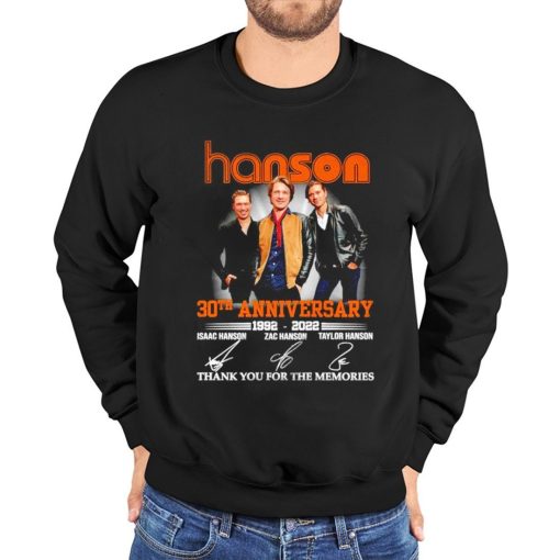 Vintage Hanson 30th Anniversary 1992 2022 Signatures Unisex Sweatshirt