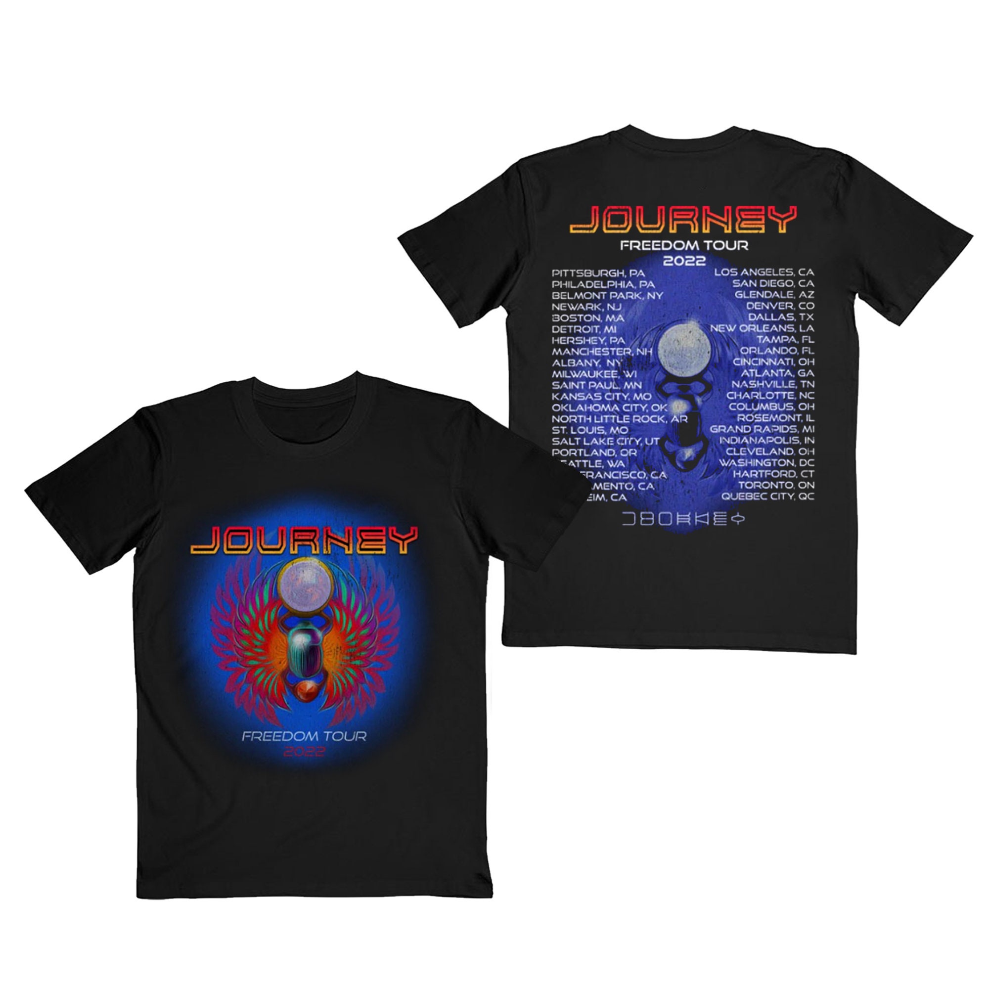 Journey Rock Legends Freedom Tour 2022 Journey Band 's Unisex T-Shirt ...
