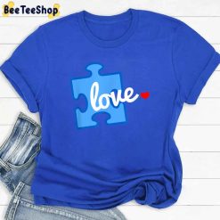 Little Heart Puzzle Piece Autism Awareness Unisex T-Shirt